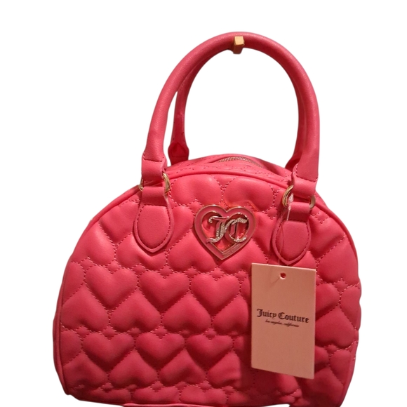 Juicy Couture Handbags - Juicy Couture Red Quilted Heart Satchel